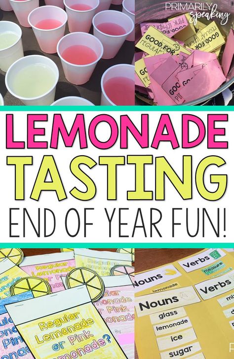 End of year theme days are a sanity saver! My students absolutely love participating in a lemonade tasting and I love how it keeps them engaged while working on meaningful activities! Eoy Activities, Summer School Activities, Meaningful Activities, End Of Year Party, End Of Year Activities, Classroom Transformation, 3rd Grade Classroom, 2nd Grade Classroom, Theme Days