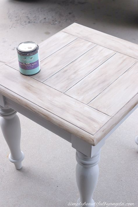 Giving an Old Coffee Table a New Life | Simply Beautiful By Angela Annie Sloan Coffee Table, Upcycling Coffee Table, Painting Coffee Tables, White Distressed Coffee Table, Painting Coffee Table, Chalk Paint Brands, Chalk Paint Coffee Table, Happy Thanksgiving Eve, French Provincial Dresser Makeover