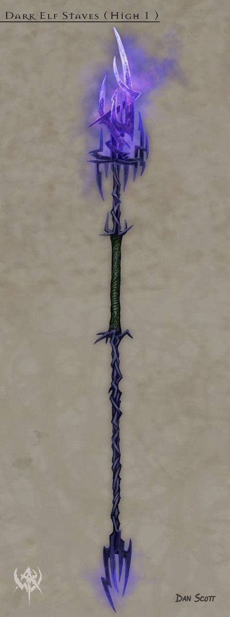 Elf Staff, Warhammer Dark Elves, Energy Blast, Witch Elves, Warhammer Online, Staff Magic, Cybernetic Arm, Artifact Art, Fantasy Battle