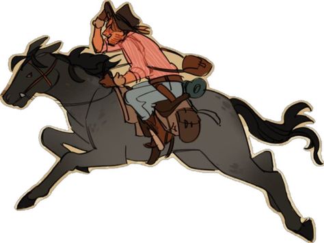 Horseback Riding Reference, Riding Horse Reference, Rdr2 Silly, Silly Cowboy, Rdr2 Art, Rdr2 Horses, Rdr2 Fanart, Cowboy Riding Horse, Horse Adventure