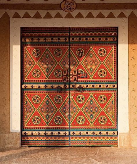 Najdi Doors, Saudi Pattern, Saudi Architecture, Saudi Art, Saudi Traditional, Saudi Heritage, Saudi Culture, Traditional Door, Afrique Art