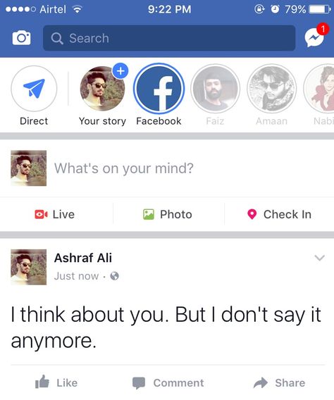 #think #thought #screenshot #quote #quotes #status #post #fb_post #fb_status #fb #zzshrafali Fb Status, I Think Of You, Live Photo, Your Story, Screen Shot, Me Quotes, Mindfulness, Quotes, Instagram