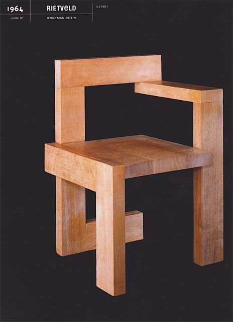 Gerrit Rietveld  1963 Gerrit Rietveld, Dutch Furniture, Diy Holz, Creative Furniture, Woodworking Furniture, Wooden Chair, Kraken, Diy Wood Projects, Unique Furniture