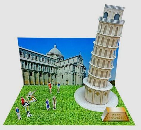 Paper Models House, Pisa Tower, Tower Of Pisa, Classroom Art Projects, Famous Buildings, Paper Model, World Crafts, Ancient Architecture, Paper Toys