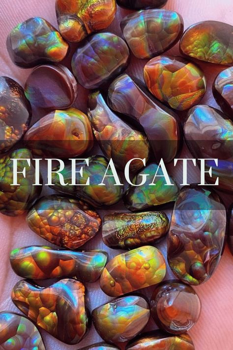 Dive into the world of Fire Agate, a gemstone known for its mesmerizing iridescence and detailed botryoidal inclusions. Learn about its properties, how to identify it, and where to find it. A must-read for collectors and enthusiasts keen on understanding and appreciating this unique crystal. photo: western_opals Agate Properties, The Beauty Of Nature, Fire Agate, Find It, The Beauty, Gemstone Jewelry, Agate, Beauty