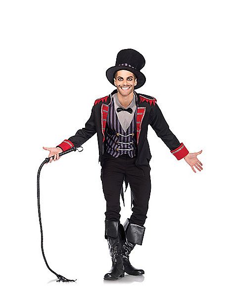 Sinister Ring Master Adult Mens Costume - Spirithalloween.com Ringmaster Costume, Ring Master, Halloween Circus, Costume For Men, Burgundy Jacket, Circus Costume, Trendy Halloween, Mens Halloween Costumes, Mermaid Costume