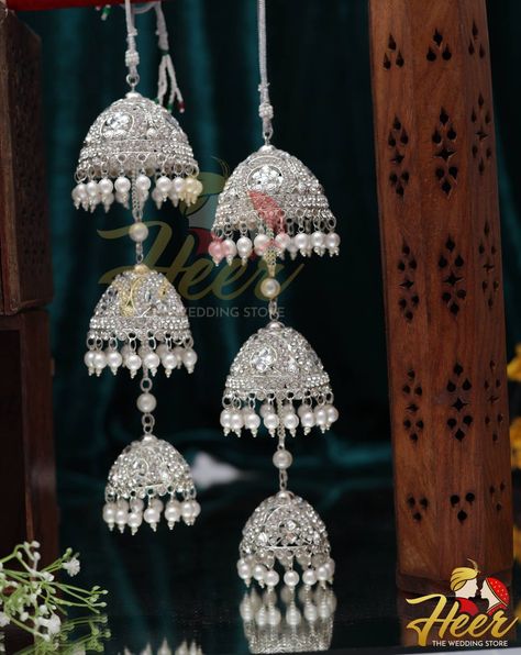 For any assistance or query whatsapp us at 91-9079290206 or mail us at heertheweddingstore@gmail.com Silver Kalire Bridal, Silver Kaleere, Pearl Kaleera, Wedding Kalire, Kalire Bridal, Bridal Chura, Family Jewellery, Flower Jewelry, Fabric Jewelry