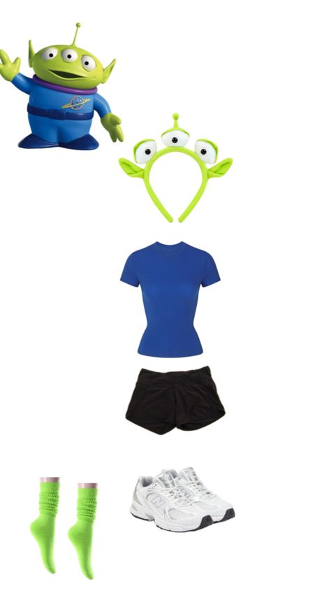 Just something simple Disneybound Outfits Toy Story, Toy Story Easy Costumes, Easy Toy Story Costumes, Toy Story Alien Disneybound, Toy Story Disneybound, Toy Story Costume, Toy Story Costumes, Disney Bound Outfits, Simple Toys