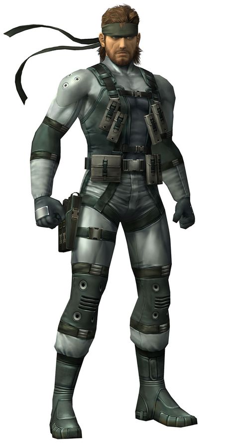 Solid Snake from Super Smash Bros. Brawl Mutant Year Zero, Snake Metal Gear, Gordon Freeman, Metal Gear Series, Super Smash Bros Brawl, Ryu Street Fighter, Solid Snake, Metal Gear Rising, Illustration Studio