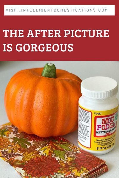 Pumpkin Makeover, Dollar Store Pumpkin, Decoupage Pumpkins, Fall Napkins, Fall Pumpkin Crafts, Dollar Tree Pumpkins, Fall Decor Dollar Tree, Dollar Tree Fall, Easy Fall Crafts