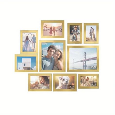 Picture Frames 10 Pack Collage Picture Frames With Two 8x10 Four 5x7 Four 4x6 Photo Frame Set For Wall Gallery Decor Hanging Or Tabletop Display Clear Glass Front | Check Out Today's Deals Now | Temu Picture Frames Collage, Collage Wall Decor, Frames Collage, Gallery Wall Frame Set, Canvas Photo Wall, Frame Wall Collage, Wall Collage Decor, Wall Frame Set, Family Photo Frames