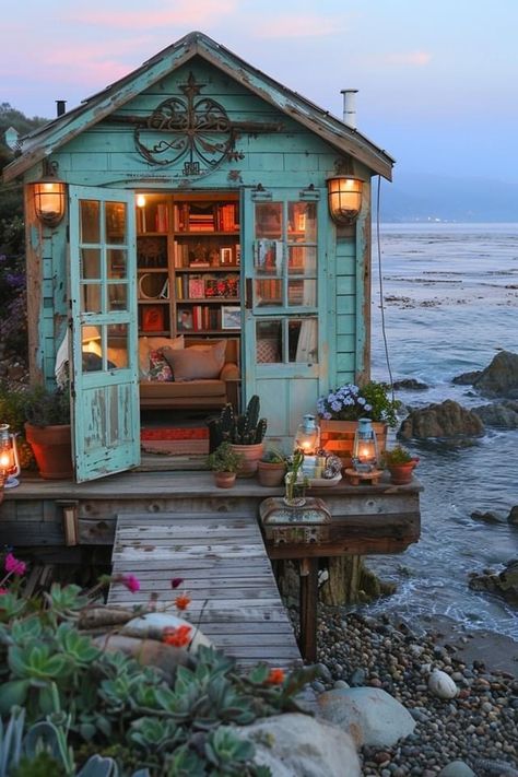 Seaside Cottage Exterior, Garden Ideas For Small Yards, House Near The Sea, Living By The Sea, Gothic Cottage, Cottages By The Sea, House Of The Rising Sun, Seaside House, Seaside Living