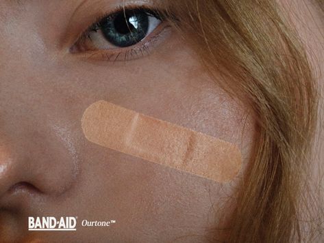 Band-Aid Ourtone Poster Design by Shanice Tambrin Band Aid On Face, Projects School, Guerilla Marketing, Poster Ideas, Ad Campaign, Face Cover, Global Community, Art Projects, Poster Design