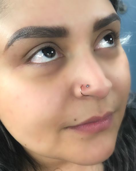 2 Nose Piercings On One Side Hoop And Stud, 2nd Nose Piercing, Same Side Nose Piercing, Hoop And Stud Nose Piercing Both Sides, Nose Double Piercing, Double Stud Nose Piercing, Double Nostril Piercing Same Side, Nose Pierced Both Sides, Double Nose Piercing Same Side