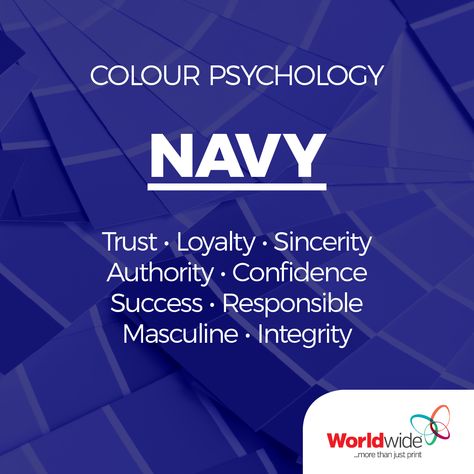 Navy is known for being cooling and is a neutral colour. Alike blue, navy is a favoured colour in graphic design due to its non-threatening vibe.  Brand such as Ford, Gap, FMG, Stockland and AAPT utilise navy as a primary colour.   Telstra, ANZ, Gillette and Fairfax Media apply navy to their logos as a secondary colour. With Seek complimenting their navy logo with hot pink.  #Worldwide #ColourPsychology #Colour #Colours #Navy #DarkBlue #ColourMeaning #ColourMarketing #BrandColour #Branding Vibrant Academia, Color Magick, Colour Meaning, Colors Meaning, Executive Presence, Colour Psychology, Psychology Studies, Secondary Colour, Navy Blue Colour