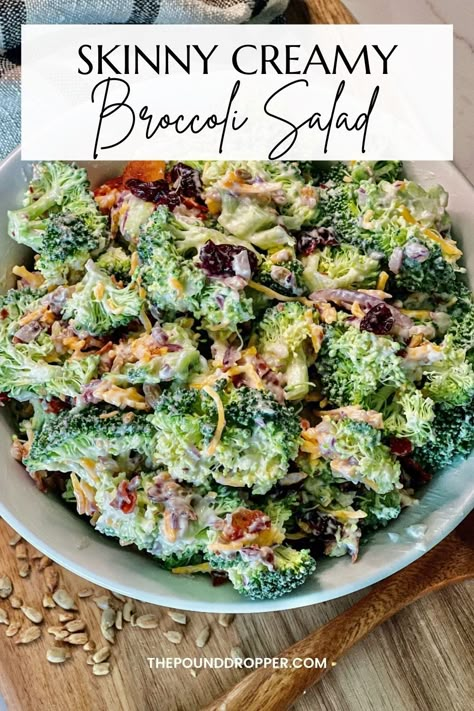 Creamy Broccoli Salad Recipe, Picnic Salad, Best Broccoli Salad Recipe, Creamy Broccoli Salad, Picnic Potluck, Broccoli Dishes, Broccoli Salad Bacon, Creamy Broccoli, Broccoli Salad Recipe