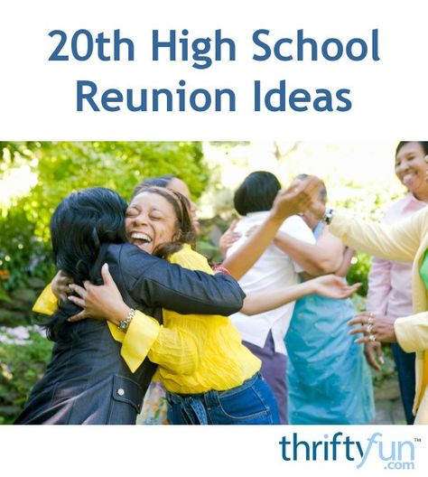 This guide is about 20th high school reunion ideas. Planning a way celebrate this anniversary after so many years, and to easily recognize your classmates can be fun. School Reunion Ideas, High School Reunion Ideas, High School Reunion Planning, Class Reunion Planning, 50th Class Reunion Ideas, Class Reunion Invitations, Family Reunion Activities, 10 Year Reunion, High School Class Reunion