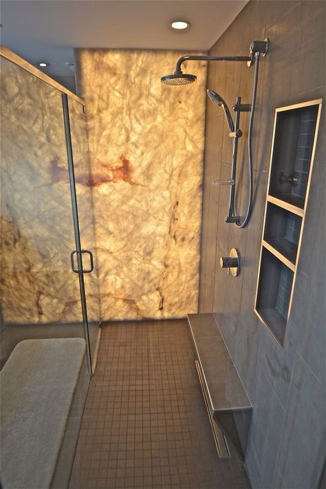 Onyx Shower, Tub To Shower Remodel, Shower Remodel Diy, Bathroom Shower Panels, Small Shower Remodel, Shower Renovation, Custom Tile Shower, Fiberglass Shower, Bathroom Shower Walls