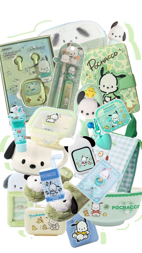 pochacco sanrio pochacco collage aesthetic cute kawaii Birthday Gift Baskets, Sanrio Wallpaper, Cute Bedroom Decor, Birthday Board, Character Wallpaper, Birthday List, Cute Stationery, Shopping Spree, Secret Santa