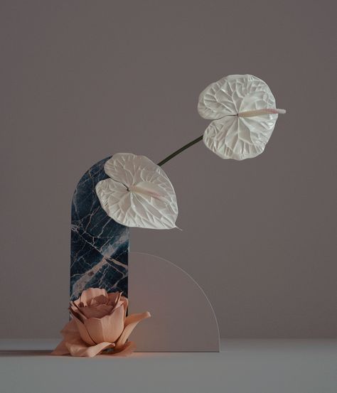 Digibana by Studio Brasch Sogetsu Ikebana, Mood Images, Flower Studio, Blue Orchids, Instagram Wallpaper, Mantel Decorations, Arte Floral, Ikebana, Still Life Photography