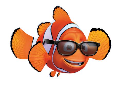 This is Nemos Father wearing glasses as the film is being presented in 3D. This is something that i am planning to use on my movie poster. Nemo Fish Cartoon, Marlin Finding Nemo, Marlin Nemo, Nemo Fish, Glasses Wallpaper, Finding Nemo Party, Imac Wallpaper, Disney Cartoon Movies, Fish Cartoon