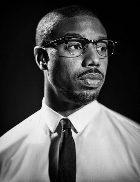 Michael B. Jordan Black Man With Glasses, Michael Bakari Jordan, Michael B Jordan, Black Panthers, Power To The People, Man Crush, Mens Glasses, Black People, Black Panther