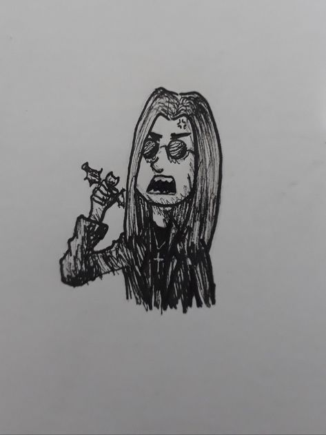 made with ink, on A4 bond paper Ozzy Osbourne Logo, Rock & Rolls, Hard Rock Music, Drawings Ideas, Sally Face, Ozzy Osbourne, Sketchbook Inspiration, Black Sabbath, Slipknot