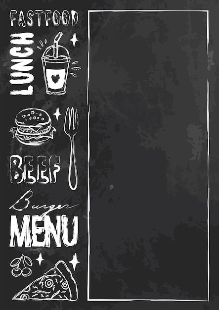 Menu Design Ideas Templates, Cafe Menu Template, Cooking Illustration, Pop Ice, Bakery Menu, Food Menu Template, Menu Design Template, Space Text, Vintage Effect