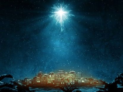 Navity Scene, Christian Christmas Music, Advent Church Decorations, Christmas Pictures Vintage, Bethlehem Star, Church Altar Decorations, Christmas Lyrics, Night Sky Painting, Star Painting