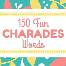 Charades Word List: Ideas for Adults (Movies, Books, and TV) - HobbyLark - Games and Hobbies Pictionary Words List Printables Funny, Funny Charades Ideas, Charade Ideas Funny, Charades For Adults, Charades Word List, Pictionary Word List, Charades Ideas, Scattergories Lists, Charades Words