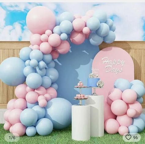 Black Gold Silver Balloon, Silver Balloon Garland, Balloon Garland Backdrop, Pink Balloon Arch, Gender Reveal Baby Shower Themes, Gender Reveal Invitations Template, Silver Wedding Decorations, Balloon Arch Kit, Rose Gold Decor