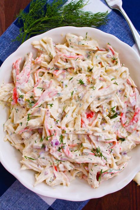 Deli Crab Salad Recipe, Homemade Crab Salad, Crab Salad 12 Tomatoes, Hot Crab Salad Recipe, Imitated Crab Salad Recipes Easy, King Crab Salad Recipe, Mock Crab Salad Recipes, Seafood Crab Salad, Shredded Crab Salad