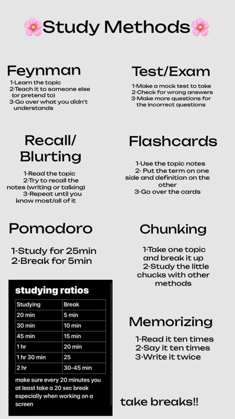 #study #school Tricks To Study Better, Notes For Exams Study Tips, Best Way To Study For A Math Test, How To Improve Your Study Skills, Best Study Methods Colleges, Study Notes Methods, How To Study For Finals In 2 Weeks, Types Of Study Methods, How To Study Maths 1 Day Before Exam