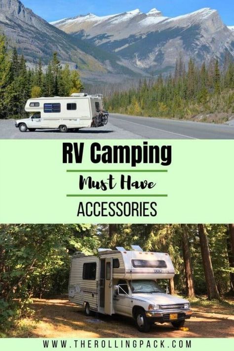 Our Top 10 Essential Motorhome Accessories - The Rolling Pack Toyota Motorhome, Toyota Camper, Motorhome Accessories, Rv Inspiration, Rv Gear, Toyota Dolphin, Camper Accessories, Camping Must Haves, Unique Floor Plans