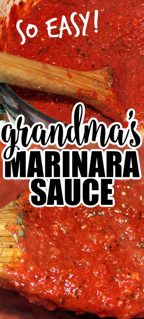 Simple Marinara Sauce, Best Marinara Sauce, Diner Ideas, Easy Marinara Sauce, Homemade Marinara Sauce, Marinara Sauce Recipe, Pasta Sauce Homemade, Homemade Sauce Recipes, Marinara Sauce Homemade