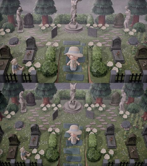 Acnh Cemetery Design, Acnh Graveyard Ideas, Acnh Cemetery Design Codes, Animal Crossing Cemetery Ideas, Animal Crossing Cemetery, Acnh Cemetery Ideas, Animal Crossing Graveyard, Acnh Cemetery, Acnh Graveyard