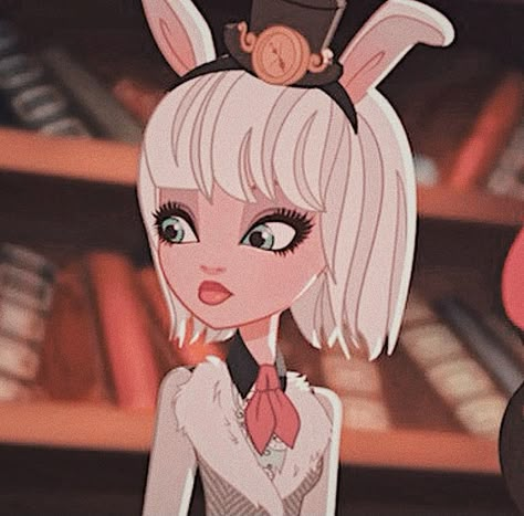 Eah Pfp, Eah Icons, Pink Bunny Ears, High Pfp, Emo Dark, Alice's Adventures In Wonderland, The White Rabbit, Raven Queen, White Rabbits