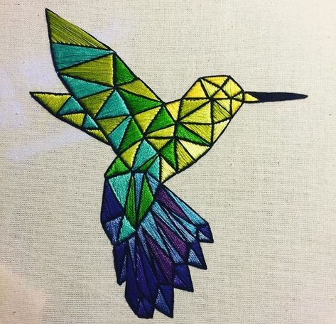 hummingbird embroidery design - Google Search Hummingbird Embroidery, Geometric Pattern Embroidery, Funny Embroidery, Basic Hand Embroidery Stitches, Simple Hand Embroidery Patterns, Advanced Embroidery, Birds Embroidery Designs, Abstract Embroidery, Hand Embroidery Patterns Flowers