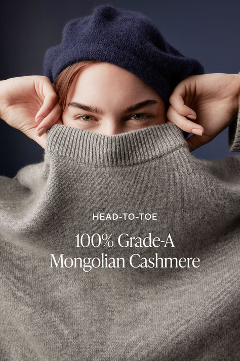 Quince's luxuriously soft cashmere collection is a best-seller for a reason. Cashmere Aesthetic, India Hicks Style, India Hicks, Winter Knitwear, Cashmere Outfits, Holiday Photoshoot, Cashmere Hat, Faceless Portrait, Cashmere Sweater Women