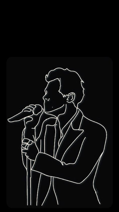 Harry Styles Sillouhette, Harry Styles Lineart, Harry Styles Silhouette, Harry Drawing, Embroidery Drawings, One Direction Art, Harry Styles Drawing, Harry Styles Cute, Harry Styles Wallpaper