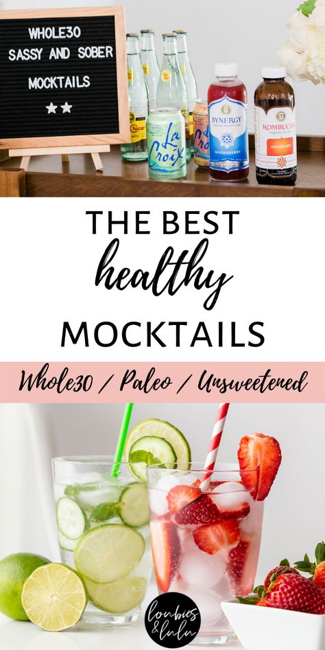 Low Calorie Drinks Nonalcoholic, Whole 30 Drinks, Best Non Alcoholic Drinks, Caffeine Free Drinks, Paleo Drinks, Healthy Cocktails, Alcohol Free Drinks, Low Calorie Drinks, Drink Recipes Nonalcoholic