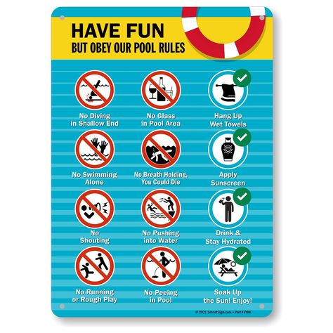 pool rules sign, pool rules, signs, pool decor, pool safety, pool fun, swimming pool Swimming Pool Rules, Pool Rules Sign, Stock Pools, Pool Rules, Velcro Tape, Pool Signs, Pool Safety, Diy Pool, Wet Towel