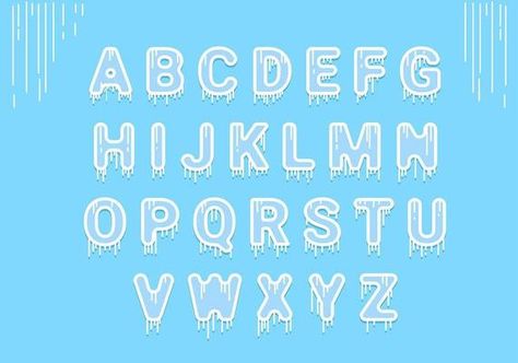 Ice Font - Download Free Vectors, Clipart Graphics & Vector Art Ice Font, Writing Fonts, Font Download, Free Vectors, Download Fonts, Vector Art, Art Images, Template Design, Alphabet