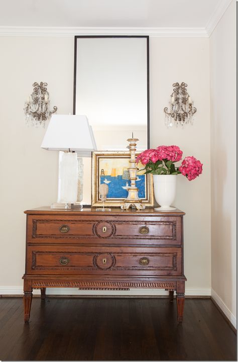 Ashley Goforth Sconces Mirror, Masculine Color Schemes, Hallway Upstairs, Entry Styling, Sitting Room Decor, Mary Mcdonald, Spring Market, Texas Coast, John Robshaw