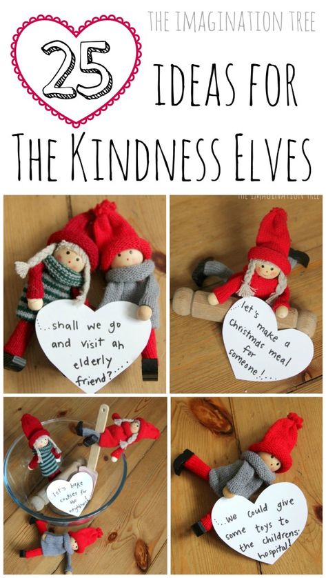 Kindness Elves: An Alternative Elf on the Shelf Tradition - The Imagination Tree Kindness Elves, Imagination Tree, Traditions To Start, Trendy Family, Diy Tree, Acts Of Kindness, 12 December, Salt Dough, Tree Diy