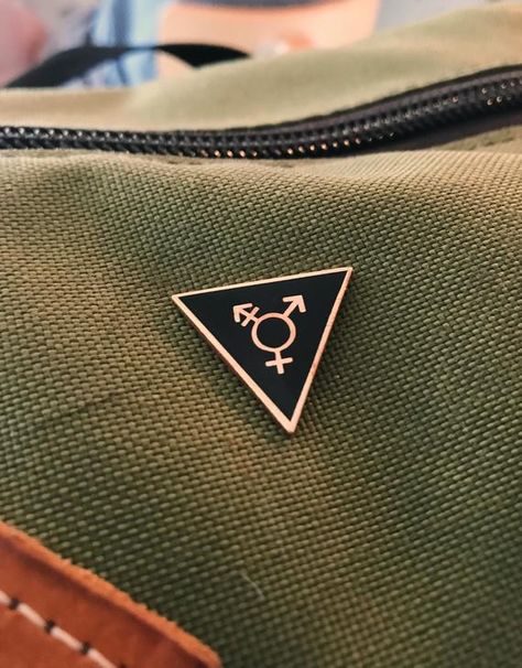 Trans Pin, Trans Symbol, Hiding In The Shadows, Monkey Brain, Trans Outfit, Walking Contradiction, Pink Triangle, Tinder Dating, Trans Pride