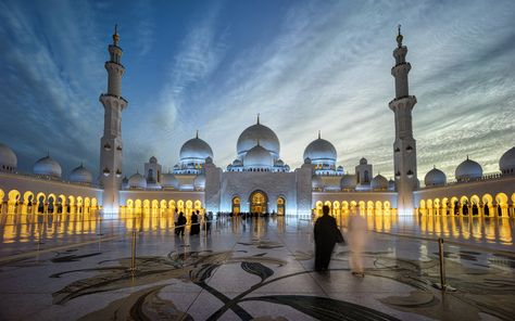 Sheikh Zayed Grand Mosque Centre Abu Dhabi Beautiful Photography In The Night Desktop Hd Wallpaper For Pc Tablet And Mobile Download 5200×3250 #5K #wallpaper #hdwallpaper #desktop Athens Summer, Mosque Wallpaper, Hd Wallpapers For Pc, Sheikh Zayed Grand Mosque, Mosque Architecture, Sheikh Zayed, World Wallpaper, Sun Nature, Blue Mosque