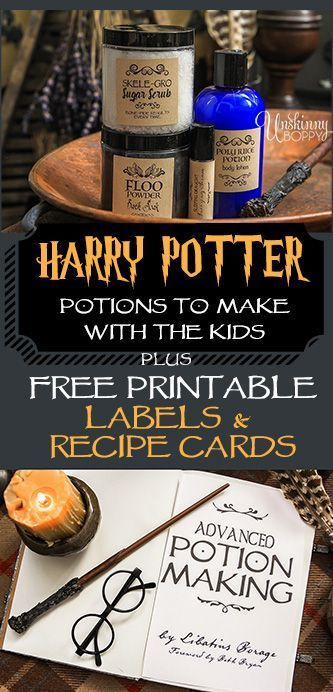 Harry Potter Bath & Body Potion Recipes with FREE Printable Labels. #harrypotterparty #halloween #halloweenparty #halloweenpartyidea #hogwarts #harrypotterparty #harrypotterfans #EssentialOils #younglivingrecipes #younglivingessentialoils Harry Potter Potions Recipes, Harry Potter Bath, Potion Recipes, Harry Potter Weihnachten, Harry Potter Motto Party, Harry Potter Camp, Harry Potter Themed Party, Treats Birthday, Imprimibles Harry Potter