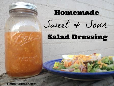 Sweet And Sour Salad Dressing Recipe, Sweet And Sour Salad Dressing, Sweet And Sour Dressing Recipe, Salad Dressing Recipe, Strawberry Spinach, Salad Dressing Recipes Homemade, Homemade Condiments, Spinach Strawberry Salad, Marinade Sauce