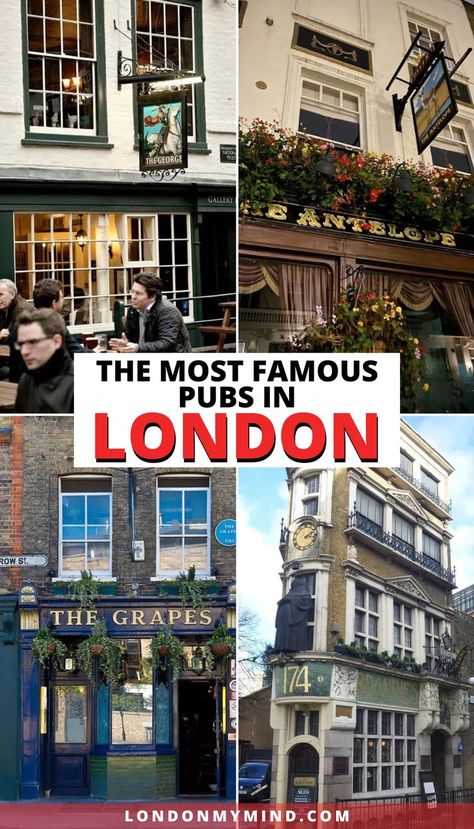 Love a good pint? Or history? Or culture? Or food? The best London pubs have it all, and each one is unique. Here's a list of my personal favorites to try. London Bucket List, Travel Guide London, Best Pubs, London Pubs, Things To Do In London, Visit London, Tower Of London, England Travel, London Travel